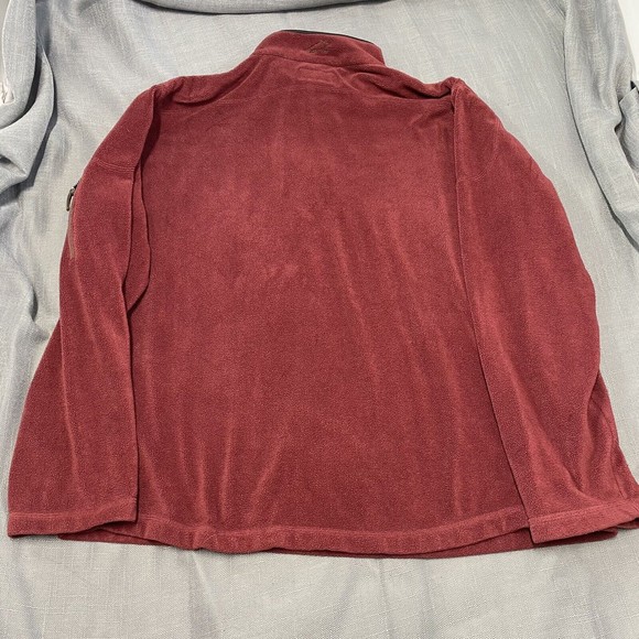 Horny Toad Men's Long Sleeve Burgundy  Fleece Pullover  Size Large - Picture 5 of 9